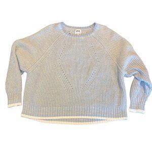 John + Jen Blue  Knit Sweater Drop Shoulders XL